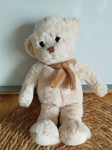 Peluche doudou ours écru