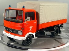 SCHUCO 1/43 CAMION POMPIERS MERCEDES BENZ LP608 Benne bachée !!!!
