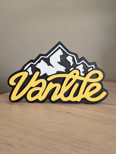 Logo vanlife enseigne - 3d,