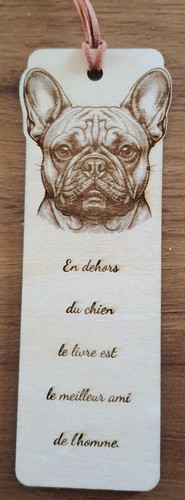 Marque pages bouledogue - marque,