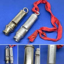 Lot of 2 old military whistles (whistle Belgian army and officer of Lyon)