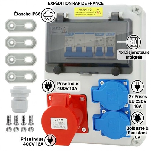 Coffret electrique chantier - coffret,