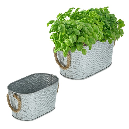 Jardiniere zinc bac fleurs - bac,