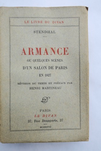 Stendhal divan martineau - divan,