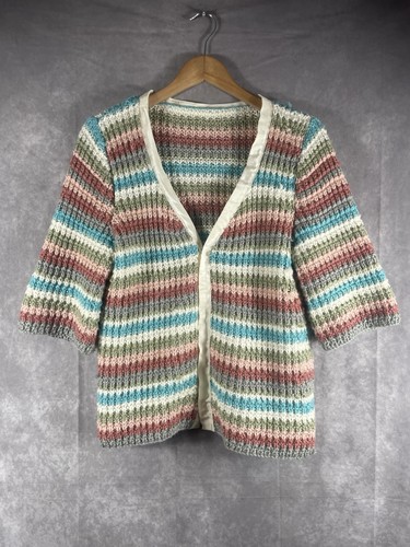 Cardigan fait main mulitcolore - cardigan,