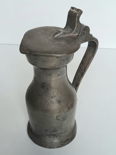 Ancien pichet couvercle - ancien, à