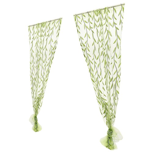 Leaf pattern curtains - curtains, rideau