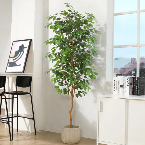 7ft artificial ficus - artificial,