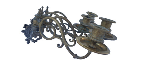 Paire bougeoirs appliques - paire,