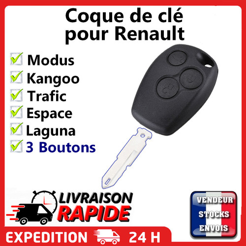 Coque clé plip - boutons, pour