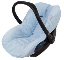 Housse matelas universelle pour groupe 0 ou Maxi-Cosi. Modèle Topitos Bleu. G...