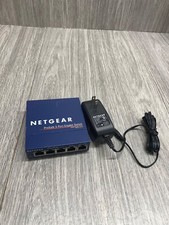 Netgear GS105 ProSAFE Gigabit 5-Port Switch 10/100/1000MB With Power Supply