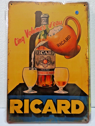 Plaque metal vintage 20x30 - metal,