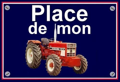 Plaque place mon - place, de