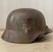 German helmet M42 SD heer camo winter WW2 German infantry white wash helmet