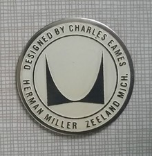 Herman Miller Eames Lounge Shell Chair Mid Century Vintage Furniture Foil Label