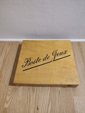 Antique Game Box, Wood, Vintage, Antique Games