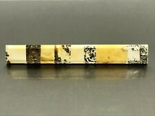 Pince à cravate AMBRE porte fermoir cadeau marbre blanc jaune mosaïque pour h...