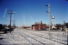 Original Slide Illinois  Central Mendota IL  station March 1978