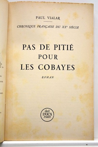 Livre ancien vialar pas - ancien, de