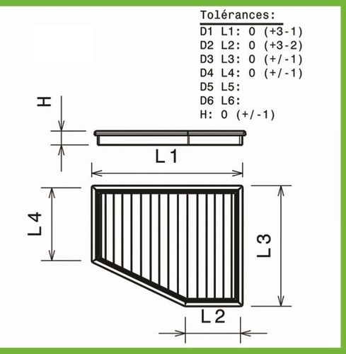 Filtre air green pour - air,