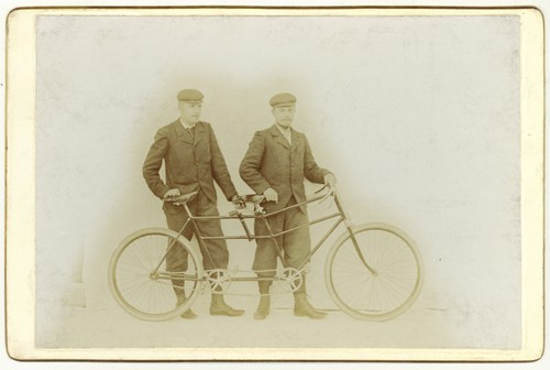 Photo vélocipède tandem - vélocipède,