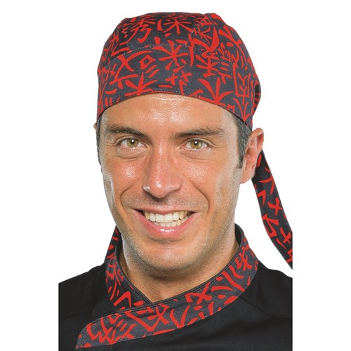 Bandana chef noir sushi - chef, 07