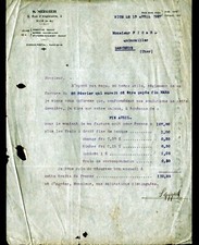 NICE (06) CALCIUM CARBIDE FACTORIES "S. MIZGIER" Letter in 1927