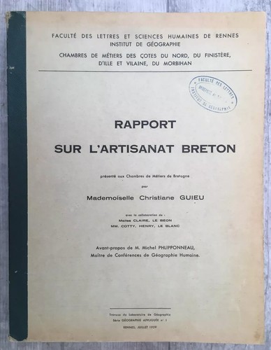 Rapport sur artisanat breton - sur,