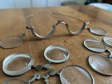 Antique Vintage Optometrist Eyeglasses Trial Frames and 12 Lenses