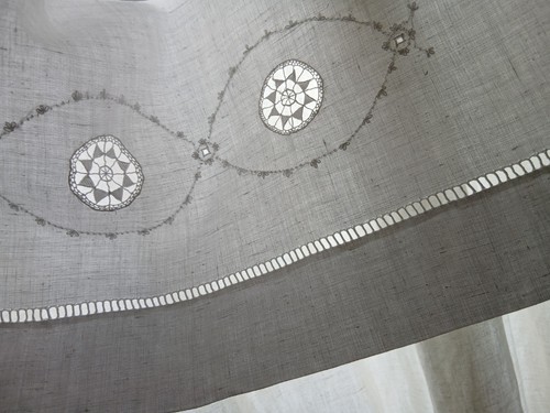 Drap berceau rideau - rideau, en