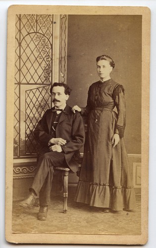 Besançon cdv portrait - cdv, couple