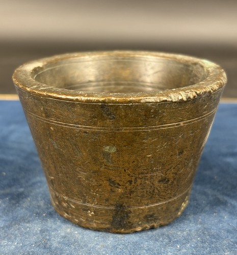 Antique bronze mortar solid - mortar,