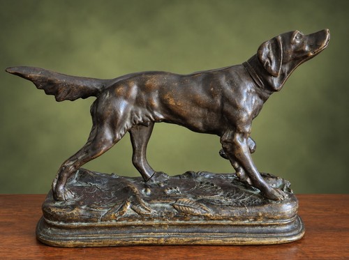 Grand bronze animalier ancien