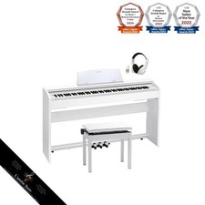 Piano numérique CASIO Privia PX-770 WE (blanc) avec tabouret de piano réglable