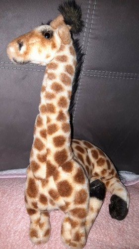 Peluche girafe couchée 36cm - couchée, h