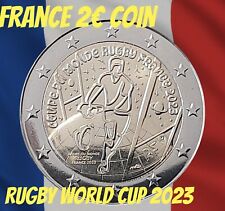 France ?? Coin 2€ Euro 2023 Rugby World Cup UNC Coupe Du Monde Sports