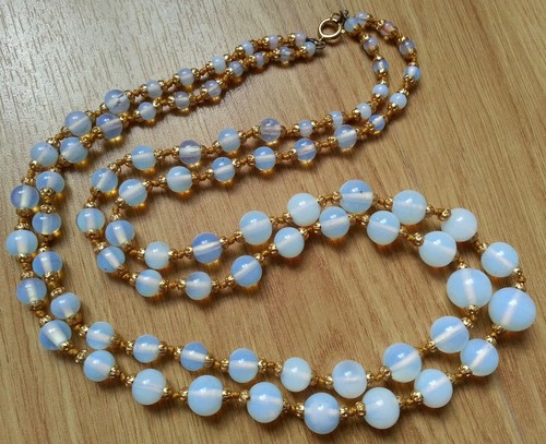 Collier double rang - rang, vintage