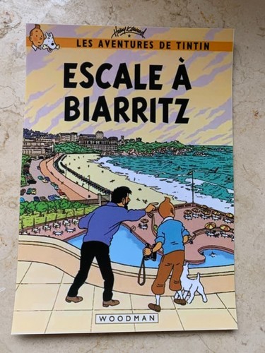 Carte postale 15x10 tintin - postale,