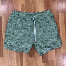 Lacoste Shorts Mens Medium Green Beach Training Workout Green Crocodile