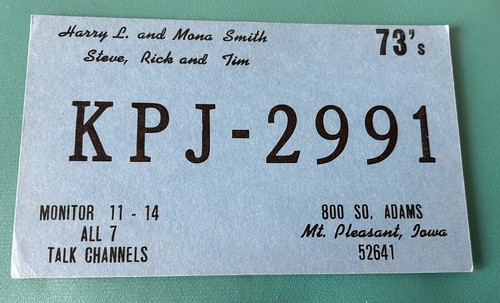 Radio qsl post card - radio,