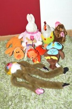 PLUSH TOY LOT CHILD DOLL WINNIE MONKEY RABBIT OWL CHIEN LION CHICKEN