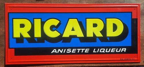Ancienne plaque tole ricard - plaque,