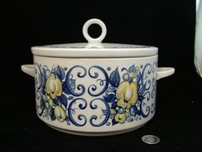 CADIZ VILLEROY & BOCH 2 HANDLED 8"  COVERED SERVING BOWL WITH LID