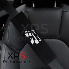 Pair of Seat Belt Shoulder Covers Pads Protectors x 2 Fits VW Golf R Embroidered