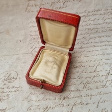 Ecrin Boite A Bijoux Ancien 1920 Pendentif Jewel Case Box