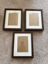 Lot of 3 IKEA Ribba for 5" x 7" Photo Frame Walnut Brown Color Size 11" x 9"