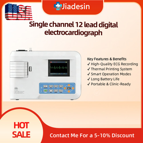 Channel lead digital ekg - 1-channel, 12-lead