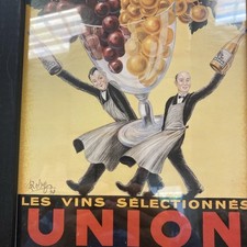 Union Wine Ad Tile Vintage Vins Selectionnes Dans Votre Verre French Wall Art