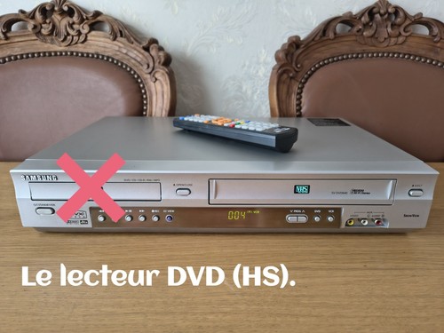Combi lecteur vhs dvd - lecteur, vhs/dvd